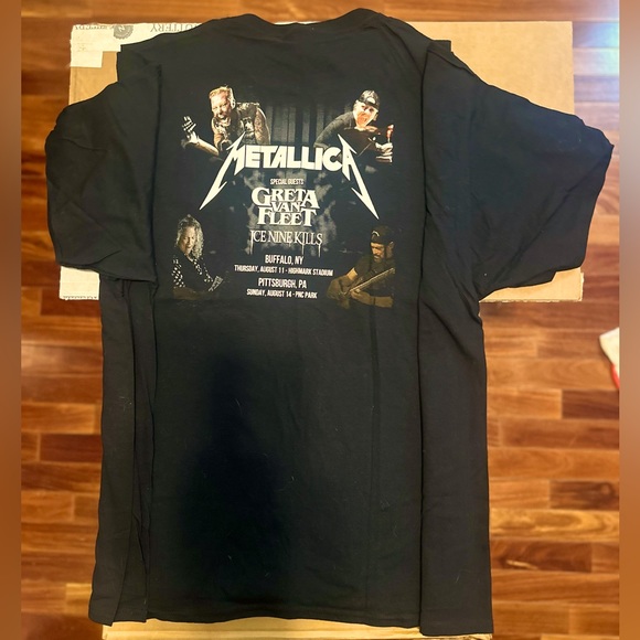 METALLICA®️⚙️💥🎙️Official 2023 TourT-Shirts Ft GretaVanFleet & IceNineKills - Picture 3 of 9